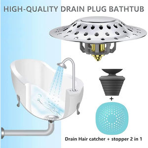 Siphon de sol escamotable en cuivre massif pour baignoire et lavabo, avec filtre à cheveux et anti-odeur, type <span class=keywords><strong>pieuvre</strong></span> - Product Image 4