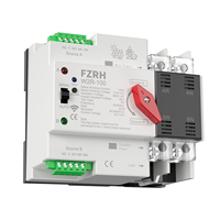 Interruptores de Transferencia Automática Modulares FALIANG W2R 50/60Hz para Riel DIN, 220V 2P, Tipo PC, con WiFi Inteligente Tuya, ATS