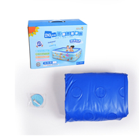 Piscine gonflable pour enfants en PVC rectangulaire à trois couches, piscine pour bébé