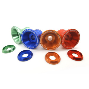 CNC Machined Aluminum Alloy Washers Flat 200mm Diameter Bicycle Decoration Parts Various Colors - Product Image 1
