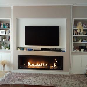 Chimenea Eléctrica Inno Living en Oferta, Inserto con Leños Realistas, Quemador de <span class=keywords><strong>Bioetanol</strong></span>, Diseño sin Ventilación, Estilo Tradicional - Product Image 5