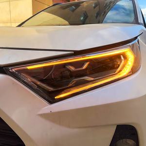 Conjunto de faros LED para coche, actualización dinámica de lente de proyector de ojos malvados, accesorios Facelift, para RAV4 RAV 4 2019-2022 - Product Image 3