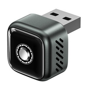 Mini Design Smart Control Knop Plug-and-Play Connect 2-in-1 CarPlay Dongle Bedraad naar Draadloos CarPlay Android Auto Adapter - Product Image 1