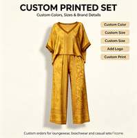 Ensemble jupe et pantalon en toile décontracté pour femmes, respirant, imperméable, manches courtes, col en V, boutons, tenue de bureau d'été