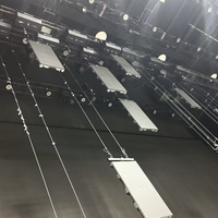 Système d'éclairage de scène à boule cinétique à double fil avec écran LED, éclairage DMX512 pour les spectacles en direct, les fêtes et les spectacles