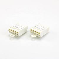 Bloque de Terminales de Doble Plataforma para Conexión Interna de Iluminación, Conector de Cable Eléctrico Multi-entrada y Multi-salida