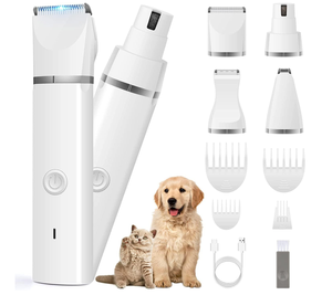 Cortapelos Inalámbrico para Patas de Perro, Cortapelos para Perros con Doble Cuchilla, Silencioso, 2 Velocidades, Cortapelos para Perros Pequeños, para Patas, Ojos, Orejas, Cara y Trasero - Product Image 1