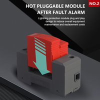 Dispositif de protection contre les surtensions CC série LONG TAI SPD-40 T2 1P/2P/3P/4P 20-40kA 1000VDC Solaire Photovoltaïque CE 2.4kV Montage sur rail DIN 35mm