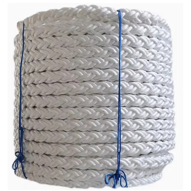 High Strength 8 Strands Braided Customized 50mm Polypropylene Marine Rope UHMWPE Boat Mooring Rope