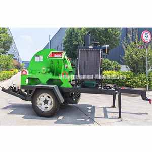 Broyeur de bois diesel mobile le plus vendu, haute efficacité, nouveau moteur cyclone, boîte de vitesses, roulement équipé, CE - Product Image 1