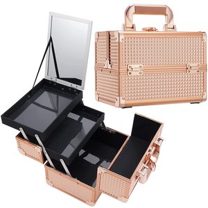 Estuche <span class=keywords><strong>de</strong></span> <span class=keywords><strong>maquillaje</strong></span> <span class=keywords><strong>de</strong></span> aluminio, Mini caja <span class=keywords><strong>de</strong></span> <span class=keywords><strong>maquillaje</strong></span> personalizada <span class=keywords><strong>con</strong></span> <span class=keywords><strong>espejo</strong></span>, rosa, diamante - Product Image 6