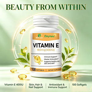 Cápsulas blandas de vitamina E 180mg 400UI de marca privada Winstown OEM, antioxidante, apoyo para la piel, cabello y uñas, suplemento dietético inmunológico. - Product Image 1