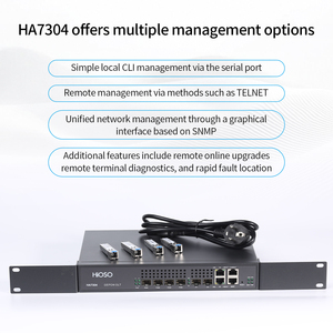 สำหรับ HA7304 4PON OLT MINI อุปกรณ์ไฟเบอร์ 4 พอร์ต พร้อมหัวต่อ SC รองรับ TCP ราคาโรงงาน - Product Image 3