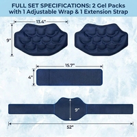 Ceinture de compression réutilisable et portable en gel chaud/froid pour les blessures sportives, les douleurs musculaires et le soulagement des douleurs lombaires