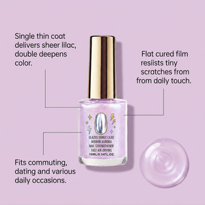 Esmalte de Uñas Color Morado Claro con Brillo Espejo, Aplicación Suave, Fácil de Usar en Casa, Resistente a Rayones, Éxito de Ventas Internacional - Product Image 2