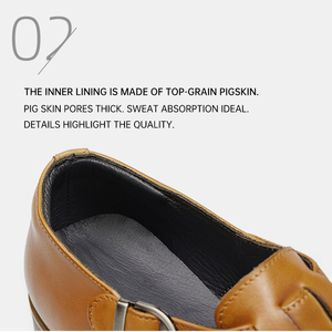 Zapatos Oxford de Vestir Casuales para Hombre, Personalizados OEM, de Piel Vacuna Perforada, Cómodos y Transpirables, para Primavera, Verano, Bodas y Fiestas - Product Image 3