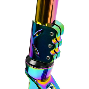 Pro Chrome Acier Surdimensionné <span class=keywords><strong>Stunt</strong></span> <span class=keywords><strong>Scooter</strong></span> CNC En Aluminium Pont Freestyle Kick <span class=keywords><strong>Scooter</strong></span> Électrolytique Arc-En-Ciel Couleur Surface pour Adultes - Product Image 4