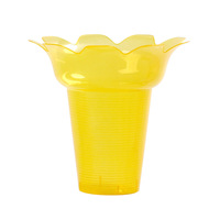 Coupe de cône de neige de glace rasée en forme de fleur jetable de 450ml en gros d'usine