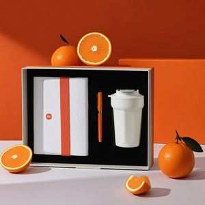 Taza de Café Personalizada de 480 ml con Cuaderno de Tapa Blanda y Cordón Elástico, Juego de Regalo con Bolígrafo para Motivar a los Empleados de la Oficina - Product Image 2