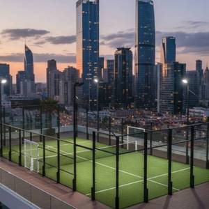 Integración Perfecta 10*20M con Césped para Villas en España, Pista de Pádel Portátil Clásica, Fabricante de Pistas de Pádel Portátiles - Product Image 2