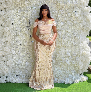 Gaun Malam Formal Elegan T2069, Gaun Pesta, Gaun Maxi Berpayet untuk Wanita - Product Image 1