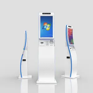 2023 yeni tasarım akıllı dokunmatik ekran hastane kuyruk Kiosk QR POS yazıcı ile ödeme terminali Self servis sipariş makinesi