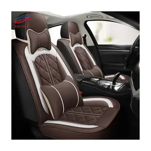 QIYU fabbrica 1 Set traspirante antiscivolo quattro stagioni protezione universale di lusso in pelle sintetica coprisedile auto