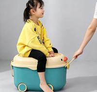 Coffre de rangement à roulettes pour enfants, grand bac de rangement domestique pour vêtements de bébé, collations, articles divers, organisateur quotidien pour chambre et salle de jeux
