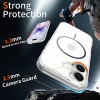 Coque de téléphone magnétique à chargement sans fil par moulage par injection pour iPhone 14 15 16 Plus 16e 17e 17 Pro Air Pro Max