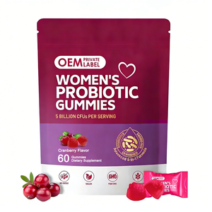 Gomitas Probióticas Vaginales OEM, Gomitas para el Equilibrio Femenino, Probióticos de Arándano para la Salud Vaginal de la Mujer, Equilibrio del pH de la Levadura - Product Image 1