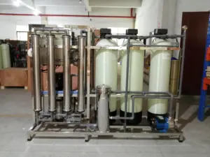 Voll automatische 1000lph Brunnen reinigungs filter maschine Ro Umkehrosmose Trinkwasser aufbereitung anlage Behandlungs system