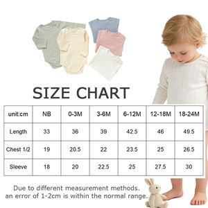 Body de Bebé de Algodón con Manga Larga y Tejido Pointelle - Mono Suave y Transpirable para Recién Nacidos, Niños y Niñas - Product Image 5