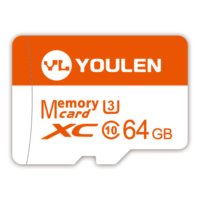 Tarjeta de memoria de almacenamiento básico OEM al por mayor 128MB-64GB tarjeta TF material plástico personalizable 1GB 2GB 4GB 8GB 16GB 32GB 64GB