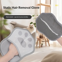 Nouveau Gant Anti-Poils Statiques en Polyester de Haute Qualité en Forme d'Arc pour Animaux de Compagnie, Brosse Grattoir à Poils pour Chiens et Chats