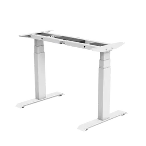 Escritorio de altura ajustable, nuevo estilo, mesa de ordenador, marco de metal, soporte eléctrico moderno para sentarse, escritorio, muebles de oficina en casa