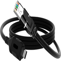 Câble réseau Gigabit en cuivre USB C ou Type C vers RJ45, longueur exacte 4 m