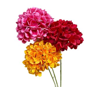 Bouquet d'hortensias artificiels 135 pétales Fleurs en soie faites à la main Décorations de mariage Décoration intérieure Accessoires de photographie - Product Image 5