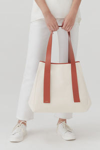 Grand sac fourre-tout en toile pour Shopping de plage, personnalisé, uni, pour femmes, nouvelle collection - Product Image 3