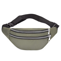 Nouvelle sacoche de ceinture sport pour homme, style coréen, imperméable, en polyester, grande capacité, pochette pour téléphone, tendance