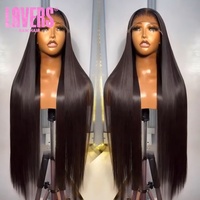 Wig Rambut Asli India Lurus 13x4, Wig Tanpa Lem Full HD dengan Lace Transparan, Wig Rambut Remy Vietnam Lurus, Wig HD Lace