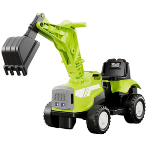 Excavatrice électrique pour enfants vert citron vif avec bras mécanique articulé, godet avant renforcé, série Sector, <span class=keywords><strong>jouet</strong></span> motorisé - Product Image 1