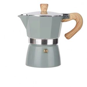 Cafetera Moka Clásica de Aluminio para Inducción, 6 Tazas, Cafetera Espresso para Estufa con Asa de Tacto Suave - Product Image 2