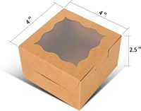 Boîtes à cupcakes imprimées de haute qualité, emballages en carton pliables personnalisés, boîte à pâtisserie pour boulangerie avec impression CMYK pour cadeaux alimentaires