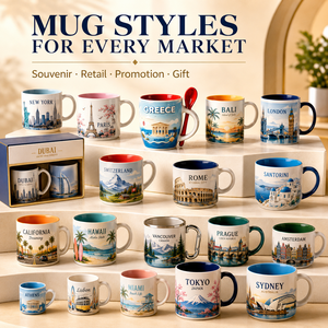Mug en céramique personnalisé Grèce Athènes Parthénon Égée Historique avec cuillère, emballage de détail, compatible lave-vaisselle, approvisionnement direct usine - Product Image 3