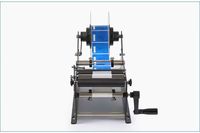 Machine d'étiquetage manuelle pour bouteilles en verre, plastique, métal, acier inoxydable 304, machine d'étiquetage portable pour boissons