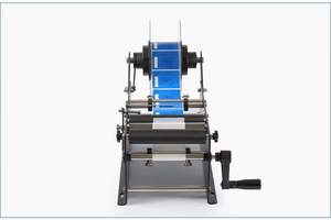 Etiquetadora Manual para Botellas Redondas, Máquina de Etiquetar para Agua Mineral, Bebidas Alcohólicas y Jugos - Product Image 2