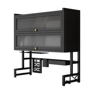 Rak pengering wastafel dapur, alat pembersih furnitur tahan lama, rak wastafel dapur tingkat ganda praktis multifungsi - Product Image 3