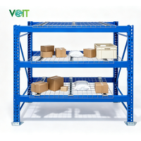 Plateforme de stockage en fil métallique pour rayonnages à palettes, installation facile