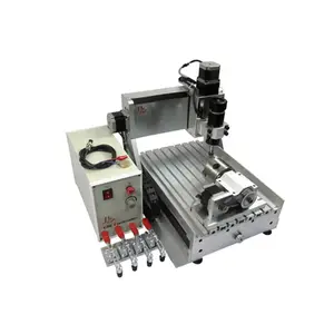 LY CNC 4 axis Router 3040 Engraving Machine USB Ball Screw for Wood Aluminum Copper Metal working