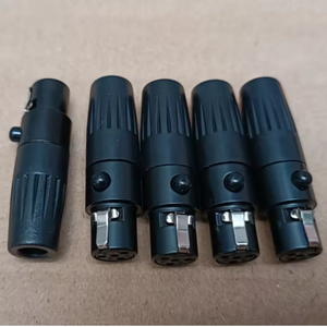 Conector <span class=keywords><strong>XLR</strong></span> <span class=keywords><strong>Mini</strong></span> de Carcasa Negra, 4 Pines, Hembra - Product Image 2
